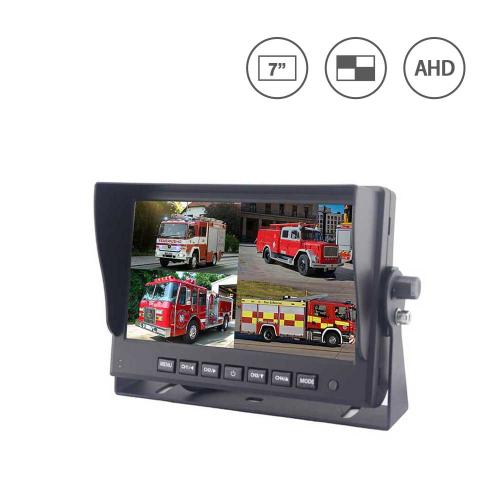 4CH High Definition Quad View Vehicle IPS Monitor