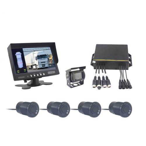 PS-4004RV Rear Blind Radar Sensor Alarm System with AHD Rear View Monitor