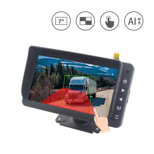 7 Inch AHD Quad DVR Touch Screen Monitor with BSD Function