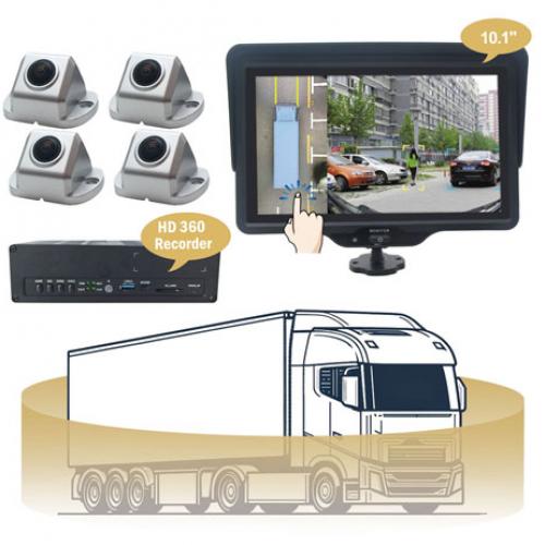 AI 360° Surround View System Support 8CH Collision Warning Pedestrian & Vehicle Detection